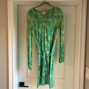 Lilly Pulitzer Susan Silk/Cotton Dress 👗💚🤍